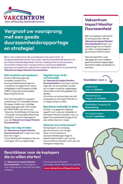 Leaflet VC Impact Monitor Duurzaamheid